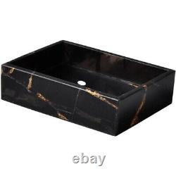 18x12x5 Black Obsidian Agate Sink Wash Basin, Custom Wash Basin, Stone Sink