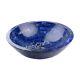 21 Inches Lapis Lazuli Stone Overlay Work Powder Room Sink Marble Wash Basin