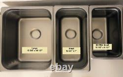 3 LARGE + 1 HAND WASH 4 Compartment Sink Set Portable Concession Sink