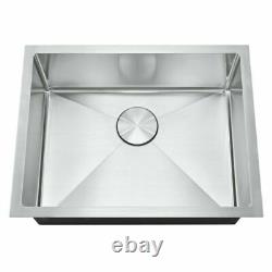304 Stainless Steel Vegetable Washing Basin Single Bowl Undermount Kitchen Sink