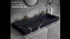 All Natural Stone Carved Bathroom Sink Nature Marble Nero Marquina Wash Basin