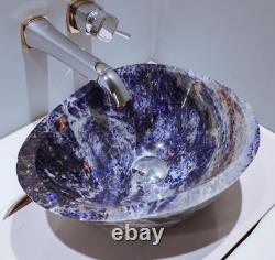 Amethyst Stone Wash Basin Sink Decor, Handmade Gifts For Wedding, 15 Sink Bowl