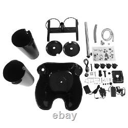 Backwash Shampoo Bowl Basin Portable Hairdress Spa Salon Hair Washing Sink Black