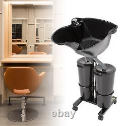 Backwash Shampoo Bowl Basin Sink Unit Rolling Beauty Spa Salon Hair Wash Station