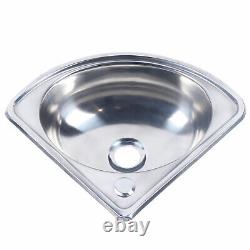 Bar Stainless Steel Triangle With Sink Strainer Wash Basin Kitchen Single Sinks