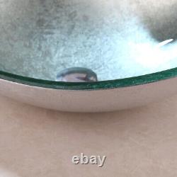 Blue Bathroom Tempered Art Glass Sink Wash Basin Washroom Chrome Taps Set