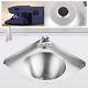 Boat Caravan Rv Triangular Sink 304 Stainless Steel Wash Basin With Faucet New