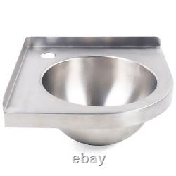 Boat Caravan RV Triangular Sink 304 Stainless Steel Wash Basin with Faucet NEW