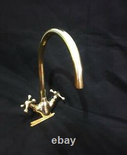 Brass Bathroom Oval Sink wash basin with brass faucet Vintage Brass Sink