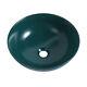 Ceramic Countertop Art Wash Basin, Vessel Sink(matt Green Black)