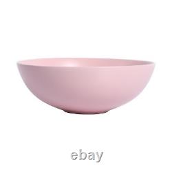 Ceramic Countertop Art Wash Basin, Vessel Sink(Matt Light Pink)