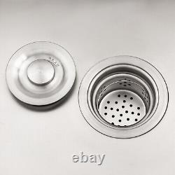 Commercial Single Bowl Stainless Steel Hand Wash Sink Basin Freestanding &Faucet