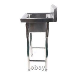 Commercial Sink Stainless Steel Utility Sink 1 Compartment Washing Hand Basin