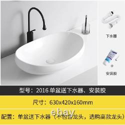 Countertop Basin Wash Basin Side Drainage Ceramic Sink Balcony Wash Basin Art Ba