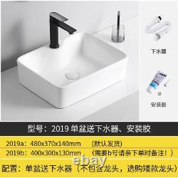 Countertop Basin Wash Basin Side Drainage Ceramic Sink Balcony Wash Basin Art Ba