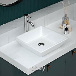 DeerValley Porcelain Vessel Sink Basin Bathroom Wash Bowl with Faucet Pop Up Drain