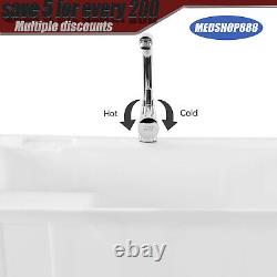 Freestanding Utility Sink Laundry Tub /Floor Mount Single Faucet Wash Bowl Basin