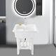 Freestanding Utility Sink Laundry Tub Wash Bowl Basin Hot &cold Faucet Washboard