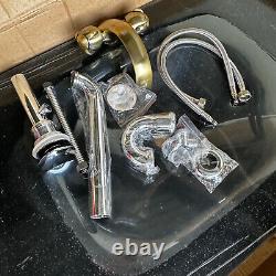 Glass Countertop Wash Bathroom Sink Basin Rectangular Vanity SALE
