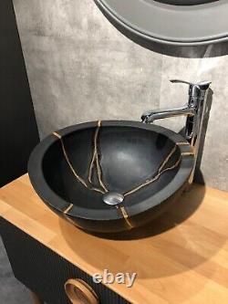 Handmade Ceramic Sink, Handmade, Ceramic Bathroom Sink, Kintsugi, Wash Basin