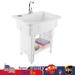 Heavy-Duty Utility Laundry Sink Wash Tub Dog Garage Basement Garden Basin pp