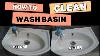 How To Clean Wash Basin White Sink Homecleaning Radheshyambhavsar Washing