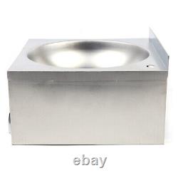 Kitchen Commercial Stainless Steel Basin Hand Free Wash Sink Knee Operated Tool