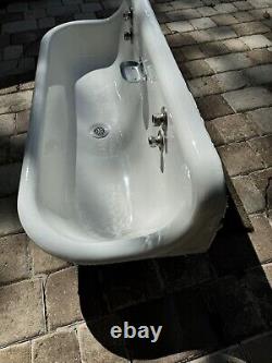 Kohler Brockway Style 4 Ft. Wash Trough Sink with Two Original Kohler Faucets