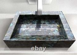 Labradorite Wash Basin / Bathroom Sink / Stone Kitchen & bathroom sink/ basin