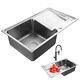 Laundry Pool Balcony Household Stainless Steel Laundry Sink Wash Basin