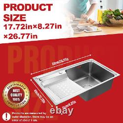 Laundry Pool Balcony Household Stainless Steel Laundry Sink Wash Basin