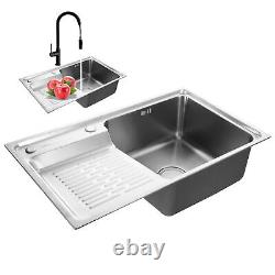 Laundry Sink Steel Garden Laundry Basin Kitchen Wash Fruit Basin 66x45cm