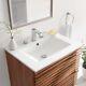 Modway Cayman Modern 24 Bathroom Sink In White With Rectangular Basin
