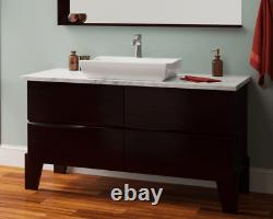 New 25x16 Porcelain Vanity Vessel Sink withFaucet Bathroom Countertop Wash Basin
