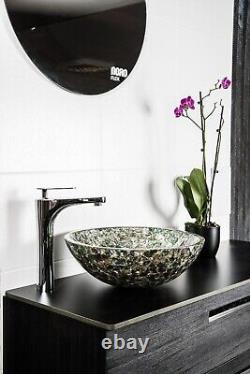 Pauashell Wash Basin, Round Sink, Countertop, Sink, Bathroom & Vanity Sink Decor