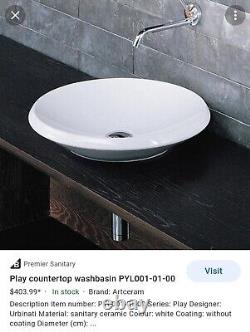 Play Lavabo Wash Basin sink Vanity countertop sink Hand Sink made in Italy NIB