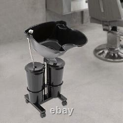 Portable Hairdressing Salon Basin 2 Buckets Hair Washing Sink Shampoo Wash Bowl