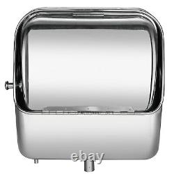 RV Camper Caravan Folding Sink Stainless Steel Trailer Hand Wash Basin+ Faucet