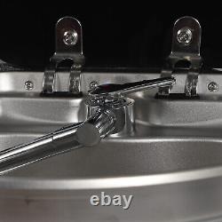 RV Caravan Camper 304 Stainless Steel Hand Wash Basin Kitchen Sink with Lid Faucet