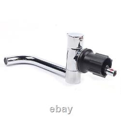 RV Caravan Camper Stainless Steel Hand Wash Basin Sink with Glass Lid+Faucet Kit