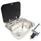 Rv Kitchen Sink Hand Wash Basin With Lid Faucet & Rv Exhaust Fan Rv Air Vent