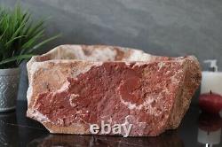 Red Onyx Stone Vessel Sink, Onyx Hand Basin, Rustic Vanity-Top Wash Basin