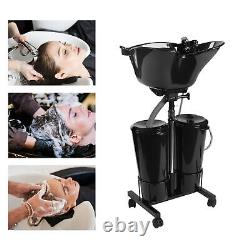 Shampoo Basin Sink Wash Unit Portable Hair Treatment Bowl With Bucket + Drain Hose