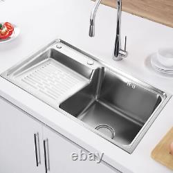 Small Kitchen Rv Caravan Hand Wash Basin Sink For Boat Camper Stainless Steel