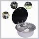 Stainless Steel Hand Wash Basin Rv Caravan Camper Kitchen Sink With Lid Faucet Usa