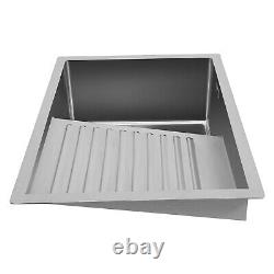 Stainless Steel Laundry Sink Wash Basin With Washboard Laundry Utility Sink