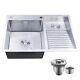 Stainless Steel Laundry Utility Sink With Washboard, Wash Basin For Kitchen