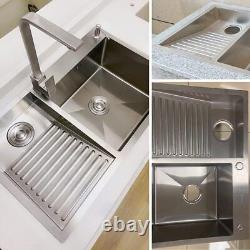 Stainless Steel Laundry Utility Sink with Washboard, Wash Basin for Kitchen