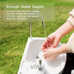 Topbuy Portable Hand Sink Water Tank Freestanding Hand Wash Station Basin Stand