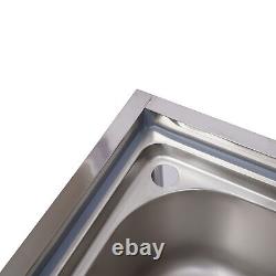 US Commercial Utility Sink 1 Compartment Wash Bowl Single Basin Restaurant Sink